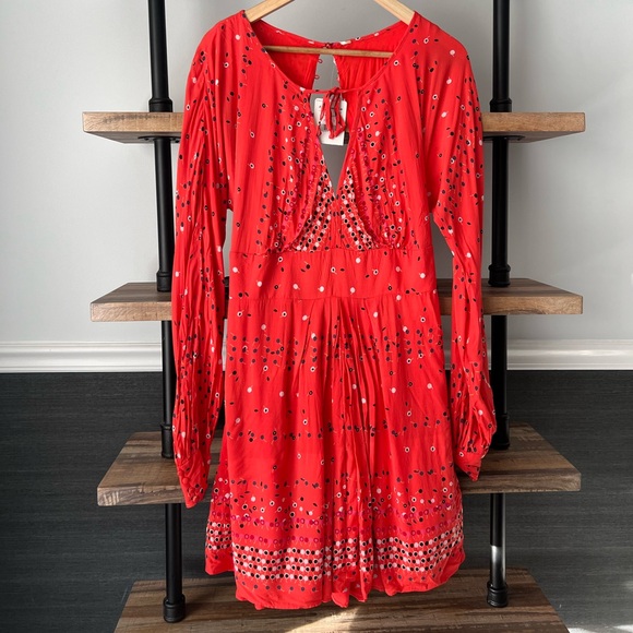 NWT Free People Coryn Keyhole Dress - Picture 3 of 10